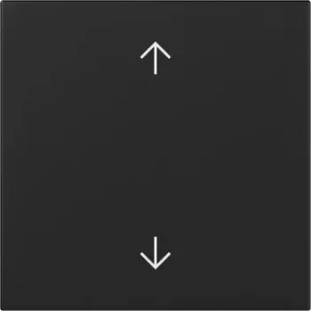 GIRA vippe med pilesymboler op/ned, sort mat, System 55 3616005