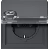 GIRA 456967 SCHUKO-stikkontakt med enslåsende cylinderlås, ren hvid blank