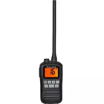 Stabo 01145 håndholdt maritim VHF-radio med NOAA-vejrkanaler, 3/1 W, IPX7