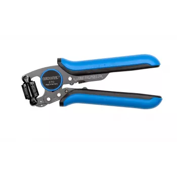 GEDORE CrimpMax 3608150 Professional Crimping Pliers for Insulated Cable Lugs and Butt Connectors, 0.5-6.0 mm² (AWG 20-10), 230 mm, Trapezoidal Crimp, Ratchet with Quick Release 3416437
