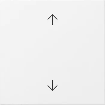 GIRA vippe med pile, System 55, ren hvid glanset 361603
