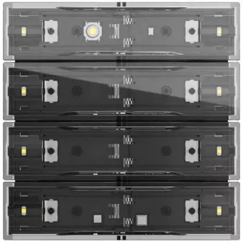 Gira Tastsens.4.70 Komfort 4f OneKNX 534400 KNX-touchpanel med 4 kapacitive taster og farvedisplay
