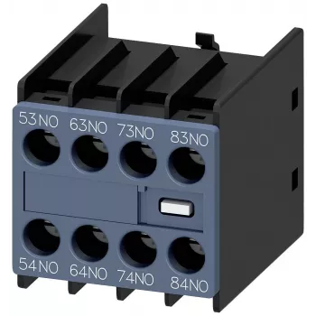 Siemens 3RH2911-1XA40-0MA0 hjælpekontaktblok, 4 NO, skruetilslutning, sidemontage til SIRIUS 3RH2/3RT2