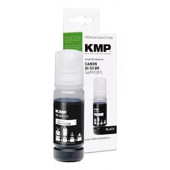 KMP PRINTTECHNIK påfyldningsblæk til Canon GI-53BK, sort, 60 ml, kompatibel 1583,0001