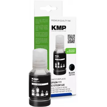 KMP 1649,1001 blækflaske kompatibel med Epson 111 (T03M140), sort