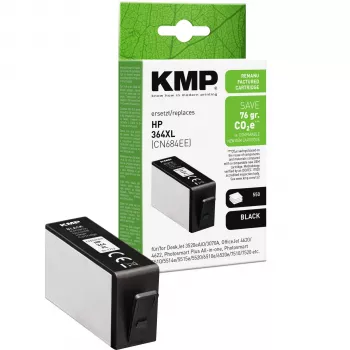 KMP kompatibel sort blækpatron til HP 364XL (CN684EE) – høj rækkevidde 1712,4001