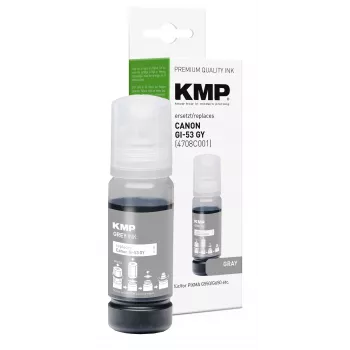 KMP grå blækflaske kompatibel med Canon GI-53GY (1583,0041)