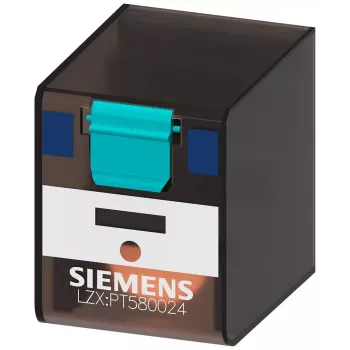 Siemens SIRIUS LZX PT580024 stikrelæ, 5 vekselkontakter, 24V DC spole, 6A