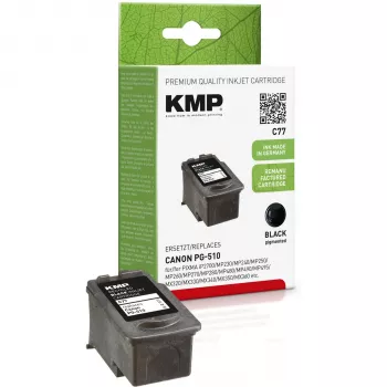 KMP C77 sort kompatibel blækpatron 9 ml til Canon PIXMA MP230 MP237 MP252 MP258 MP270 MP282 MP499 MX350 MX360 MX410 MX420 1511.4001