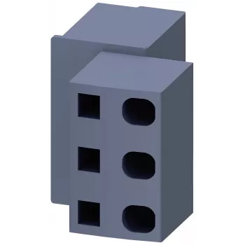 Siemens 3RV2917-5D indføringsklemme blok til SIRIUS 3RV2.2/3RV2.3 effektkontakter, 6 mm², skrueklemme, grå