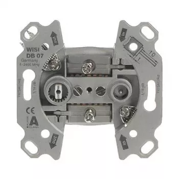 Busch-Jaeger 0231-102 antennestikdåse, 2-huls gennemgangsdåse 2CKA000230A1555
