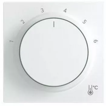 BUSCH-JAEGER centerplade rund med påtryk 1-6, studiovid, 2CKA001710A4207