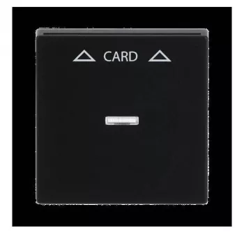 Busch-Jaeger centerplade sort mat til kortkontakt 1792-885 (1710-0-3905)