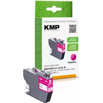 KMP genopfyldt magenta blækpatron til Brother MFC-J1010DW (LC421XLM, 500 sider, 7 ml) 1548,4006