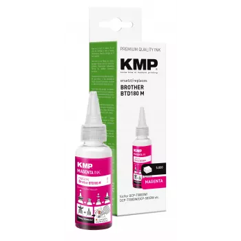 KMP påfyldningsblæk til Brother BTD180M, magenta, 50 ml 1555,0006