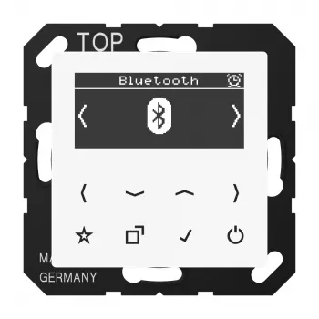 JUNG DAB A BT WW Smart Radio DAB+ Bluetooth, serie AS/A, alpin hvid