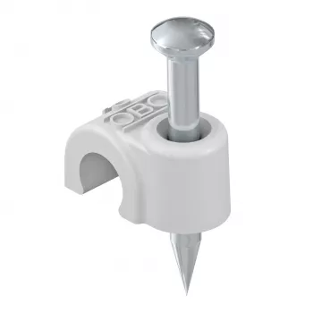 OBO Bettermann isoleret sømklemme 18 mm lysegrå 25-pak 2228300