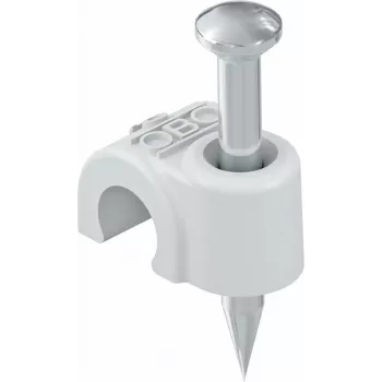 OBO Bettermann 2006 35 LGR isoleret sømklemme, 6 mm, lysegrå, 200 stk. (2227371)