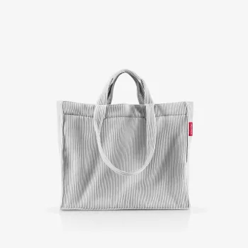 reisenthel Softshopper Cord Graue Schultertasche Polyester 47x38,5 cm GR7084
