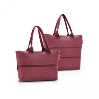 Reisenthel shopper e1 indkøbstaske Twist Maroon 12L RJ3104