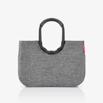 reisenthel loopshopper L indkøbskurv, Twist Silver, 25 L, aluminiumsramme, polyester OR7052