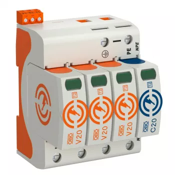 OBO BETTERMANN SurgeController V20 V20-3+NPE+FS-280 3-polet med NPE+FS 280V type 2 SPD 5095333