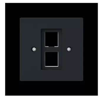 Busch-Jaeger centerplade med bægering Modular Jack 2561-02-45M 2CKA001753A9929