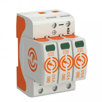 OBO V50-3-280 CombiController 3-polet 280V type 1+2 lynstrømsafleder 5093511