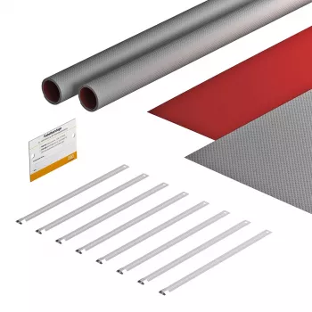 OBO Bettermann FSB-K32 Bandage Set for Photovoltaic Systems 550x380 mm Grey/Red 7203150