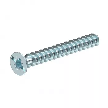 OBO Bettermann 2003271 Enhedsskrue M4 x 10 mm Pozidriv PZ1 fladhoved galvaniseret stål 50 stk.
