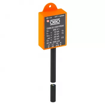 OBO Bettermann ÜSM-20-230I1PE65 overspændingsbeskyttelsesmodul til LED-lamper, 1-faset (5092433)
