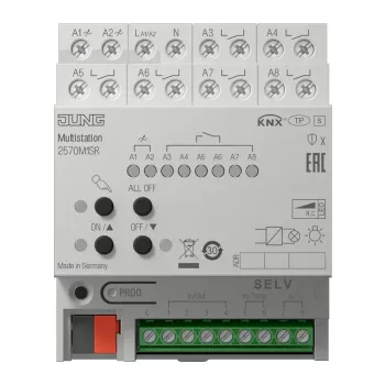 JUNG 2570M1SR KNX IP Multistation, DIN Rail, 4 TE, Secure