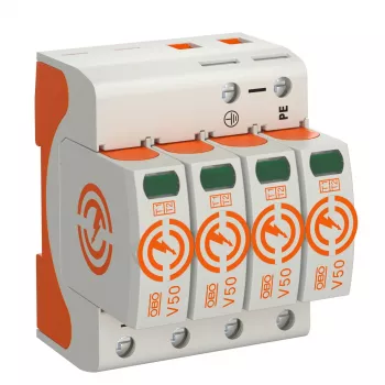 OBO BETTERMANN CombiController V50 V50-4-280 4-polet 280V type 1+2 overspændingsafleder (5093513)