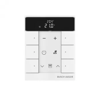 Busch-Jaeger Room Temperature Controller 6-fold, Matte White SBR-F-6.0.11-884 2CKA006220A0894