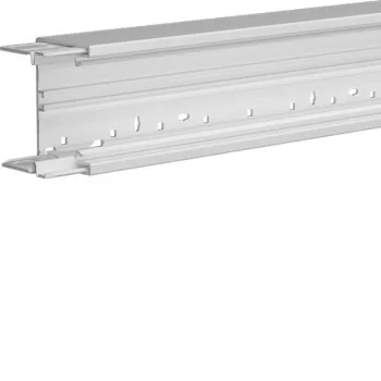 HAGER BRH6510019016 brystningskanal-underdel, halogenfri, ren hvid, 65x100mm, 2000mm