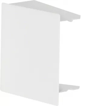 HAGER LFS6006069016 endestykke til 60x60 mm kabelkanal, stålplade, trafikhvid