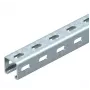 OBO Bettermann MS4141PP03 C-profilskinne med sidehuller, 41x41 mm, 3000 mm, varmforzinket stål 1122500