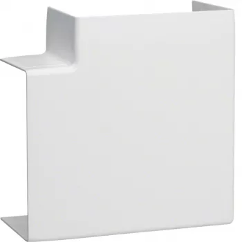 HAGER fladvinkel LFF6011059016 PVC til LF/LFF/LFH 60x110 kabelkanal, ren hvid