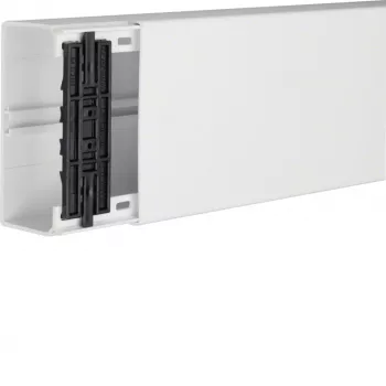 HAGER TEH FB6013009016 kabelkanalsystem med apparat-/skilleplademontagemulighed, PVC, ren hvid, 60x130x2000 mm