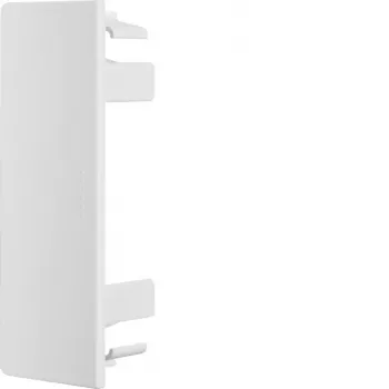 Hager LF4011069016 halogenfri endekappe til 40x110 mm kabelkanal, ren hvid