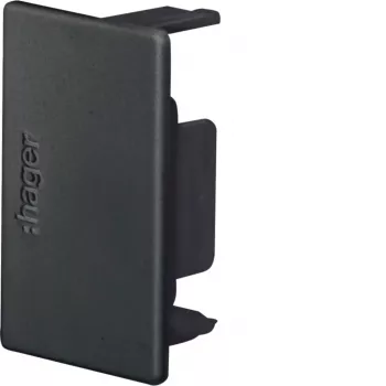 Hager LF3004569011 Endestykke til LF 30x45 mm kabelkanal, grafit sort
