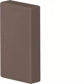 Hager LFF2003568014 endekappe til LF/LFF 20x33 mm kabelkanal, brun