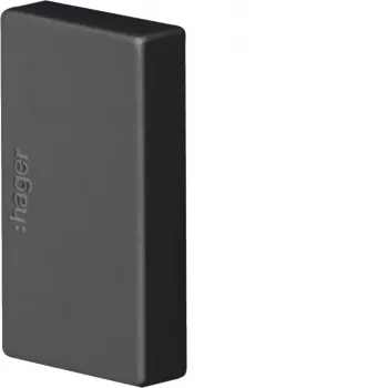 Hager endestykke LFF2003569011 til LF 20x33mm kabelkanal, grafitsort