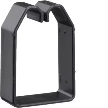 Hager BA6 trådholdeclips til ledningskanal 60x40 mm, PVC, sort, 50 stk. (B600403)