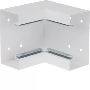 HAGER BRS651304 hvid indvendigt hjørne af basisprofil 68x130 mm stålplade trafikhvid RAL 9016 BRS6513049016
