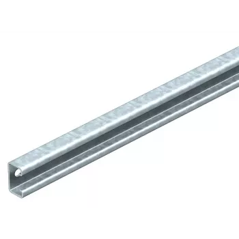 OBO Bettermann MS-serie C-profil monteringsskinne 40x22 mm, varmforzinket stål, 4920 mm længde, slidset 6007244