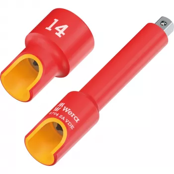 Wera 8790 A VDE isoleret topnøgle 1/4 inch fatning 8 mm 05005929001