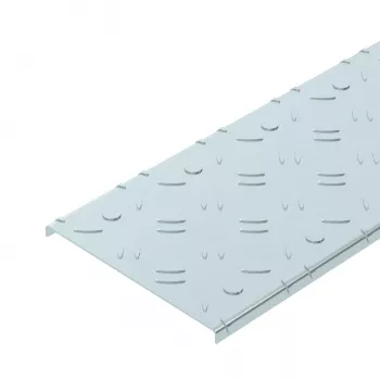 OBO Bettermann DBKR 200 FS riflet pladeafdækning til gennemgående kabelkanaler, 200x3000 mm, båndgalvaniseret (6049121)