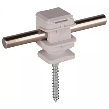 DEHN 204006 lederholder til 8 mm rundtråd, grå