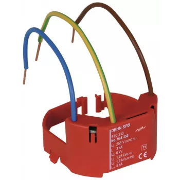 DEHN STC 230 overspændingsbeskyttelse type 3, 230 V, klemmetilslutning, rød 924350